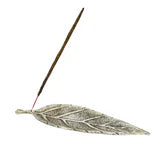 Porta Incienso Aluminium Hoja