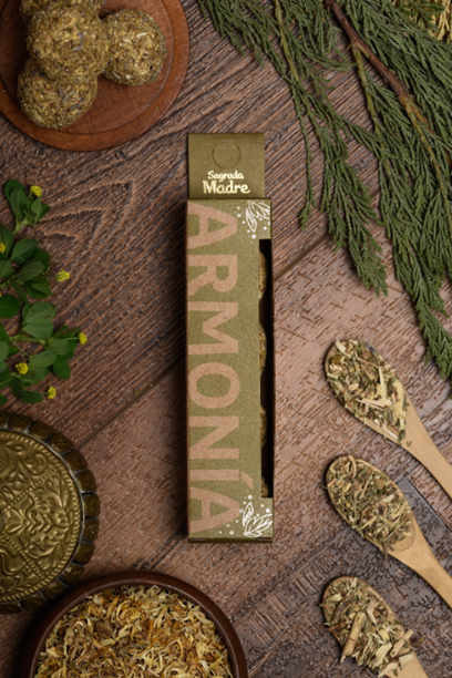 Bombita Herbal Sahumerio Armonia - Sagrada Madre