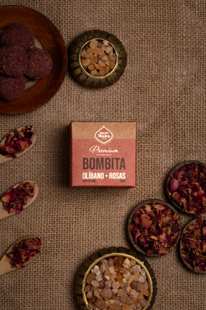 Bombita Premium Sahumerio Rosa & Olibano - Sagrada Madre