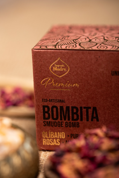 Bombita Premium Sahumerio Rosa & Olibano - Sagrada Madre